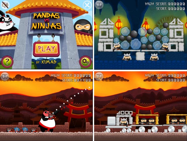 Pandas Vs Ninjas Game